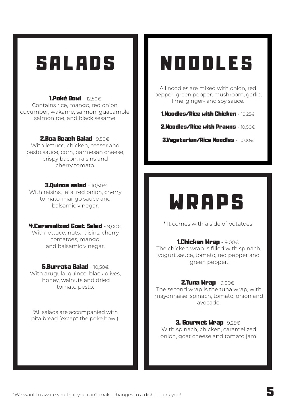 Boa Beach menu - página 6