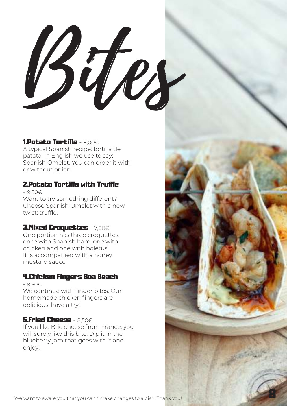 Boa Beach menu - página 9