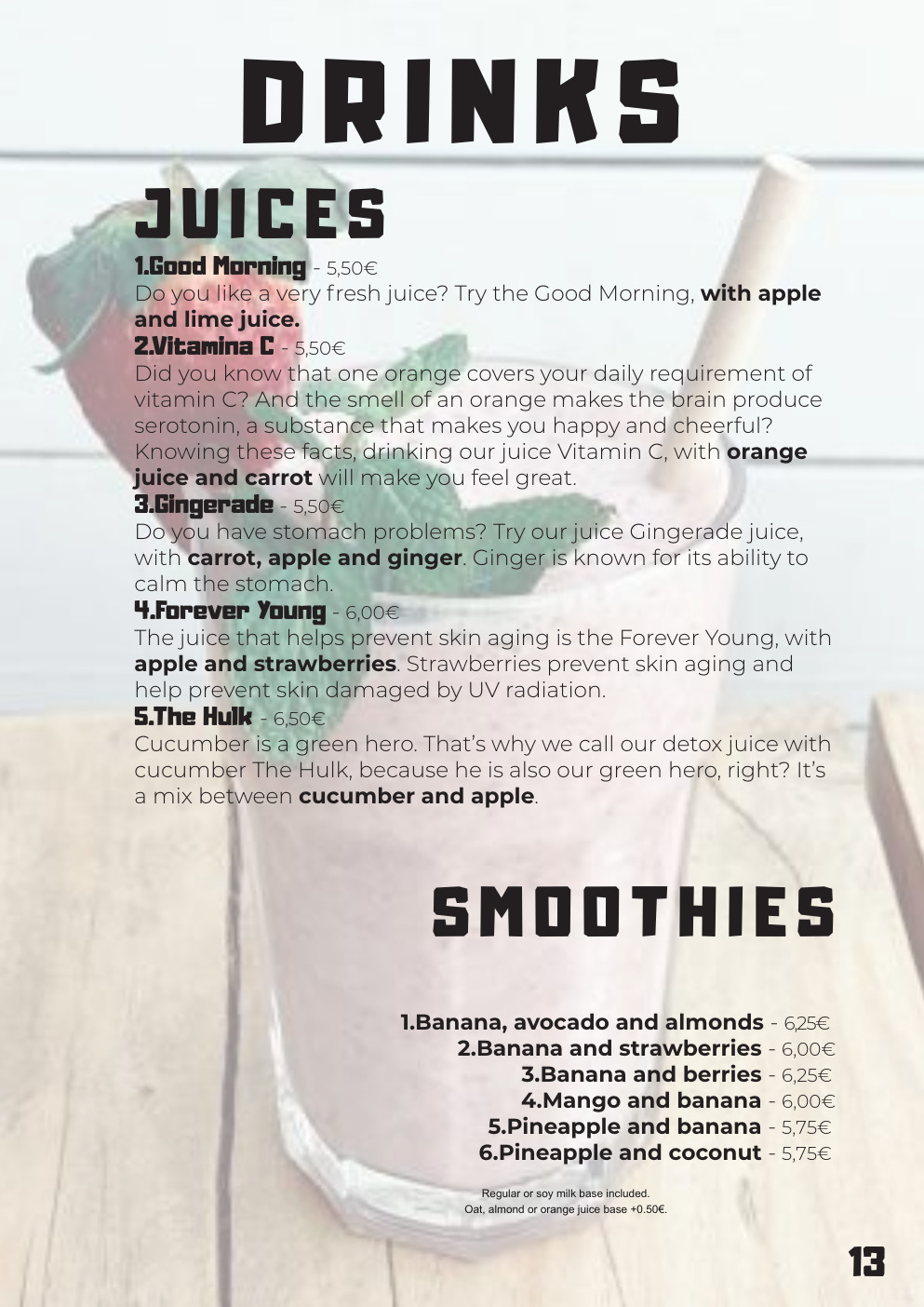 Boa Beach menu - página 13