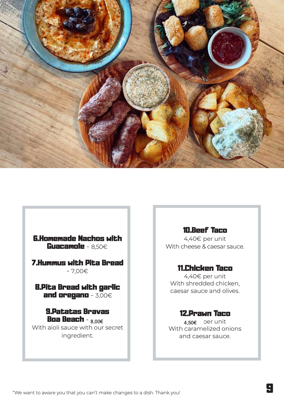 Boa Beach menu - página 10