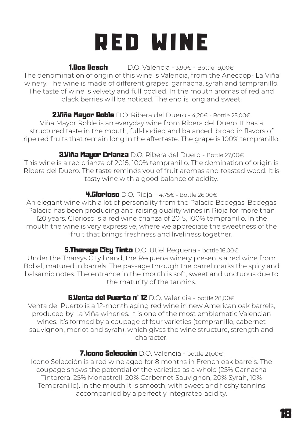 Boa Beach menu - página 19
